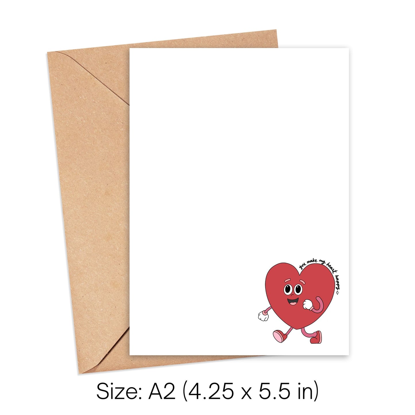 You Make My Heart Happy Stationery, Set of 10 Notecards Simply Happy Cards