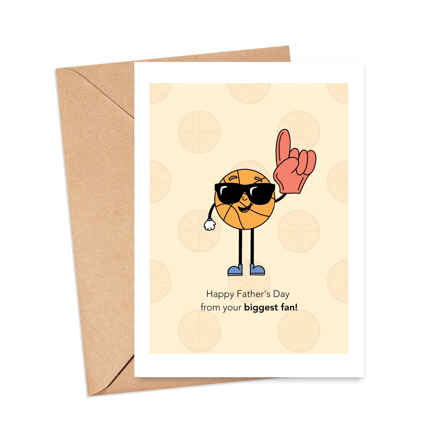 Biggest Fan Basketball Card Simply Happy Paper