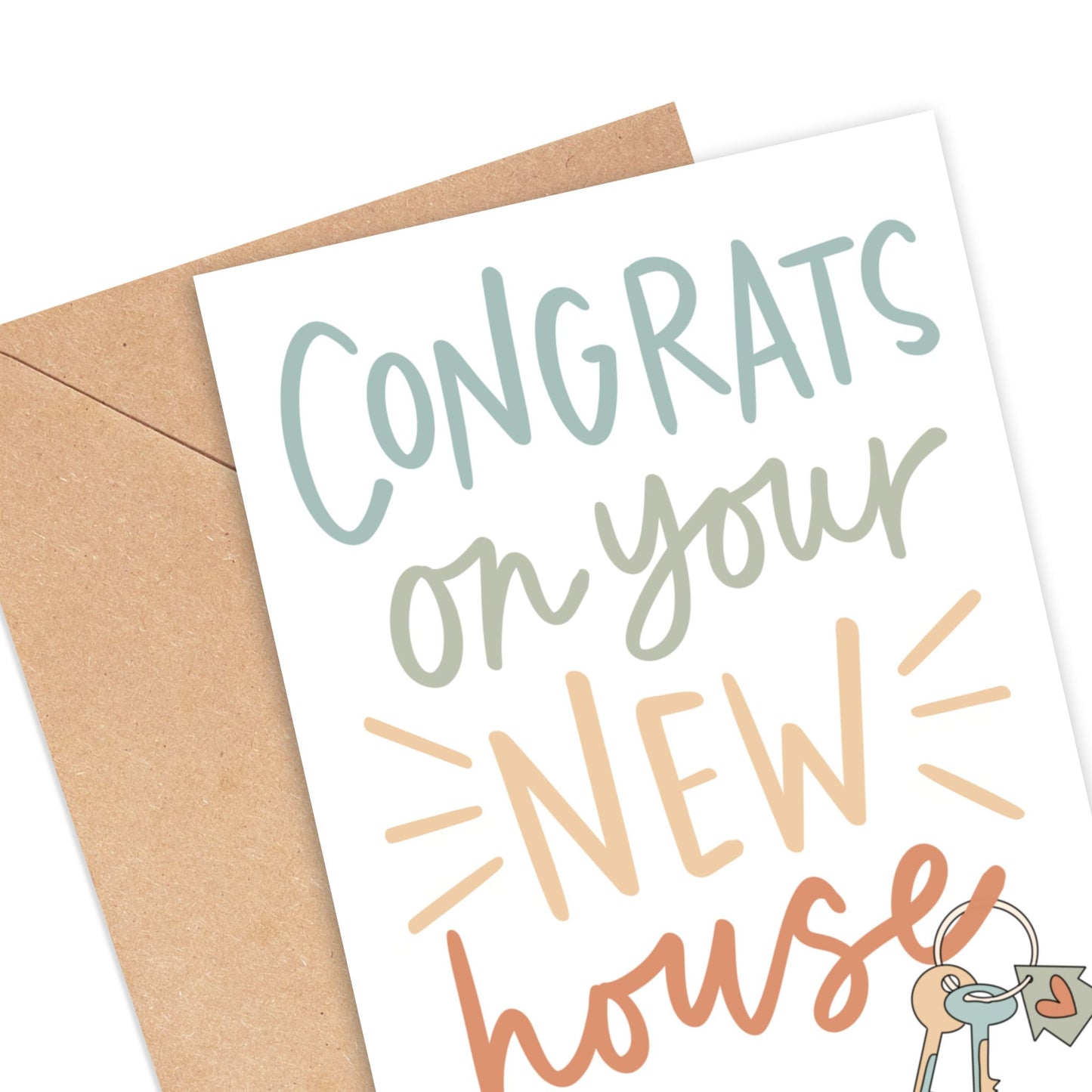 Congrats New House with Keys Card Simply Happy Cards