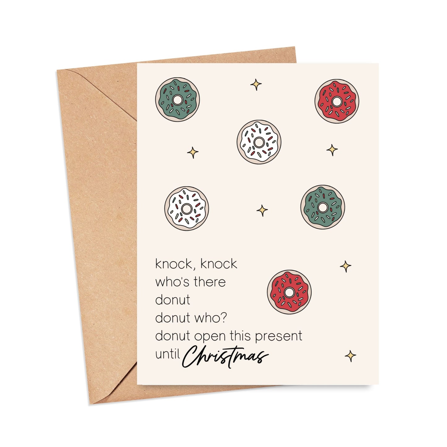 Donut Open Until Christmas Card Simply Happy Cards