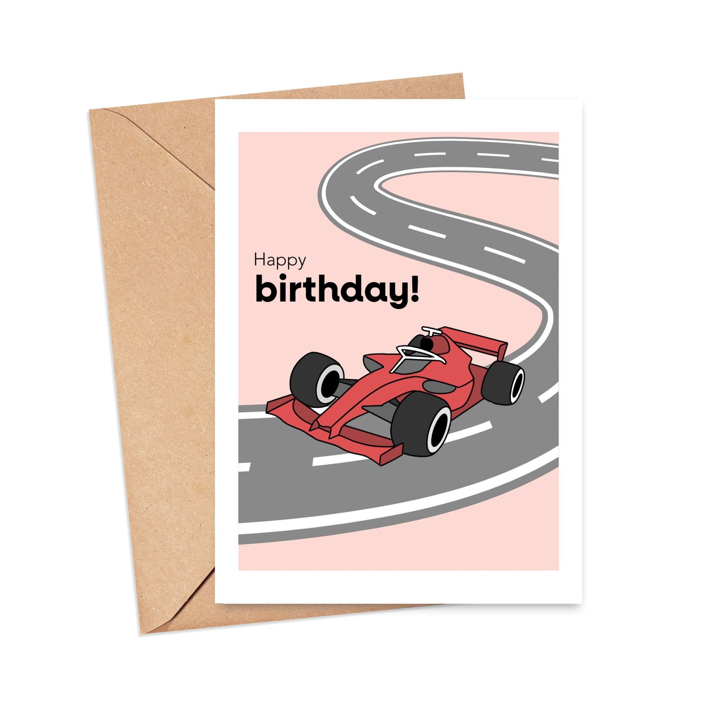 Motorsport Happy Birthday Card Simply Happy Paper