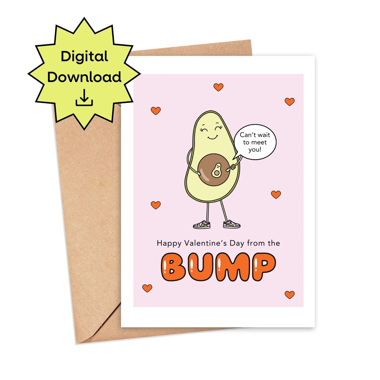 DIGITAL Happy Valentine's Day from the Bump Card