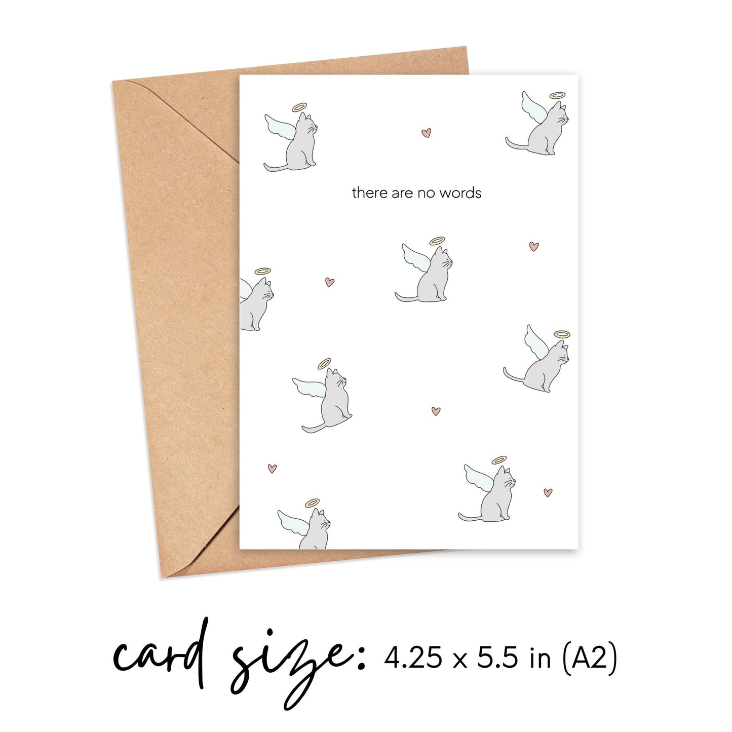 There are No Words Cat Loss Card Simply Happy Cards