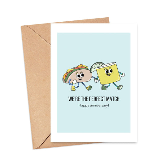 We're the Perfect Match Anniversary Card Simply Happy Cards