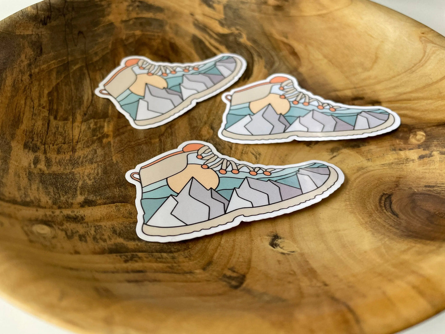 Hiking Boot Sticker (3x2 in) Simply Happy Cards