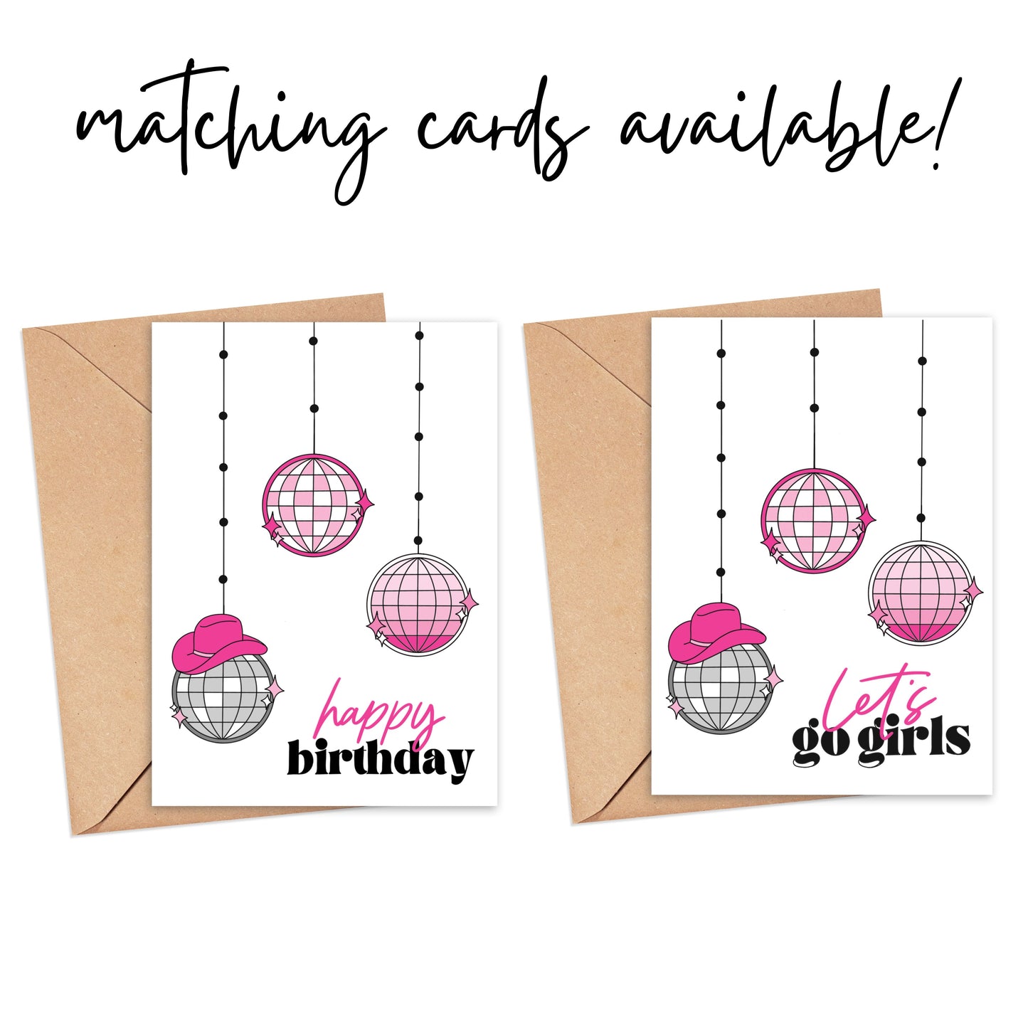 Cowgirl Disco Sticker (2.25x2 in) Simply Happy Cards