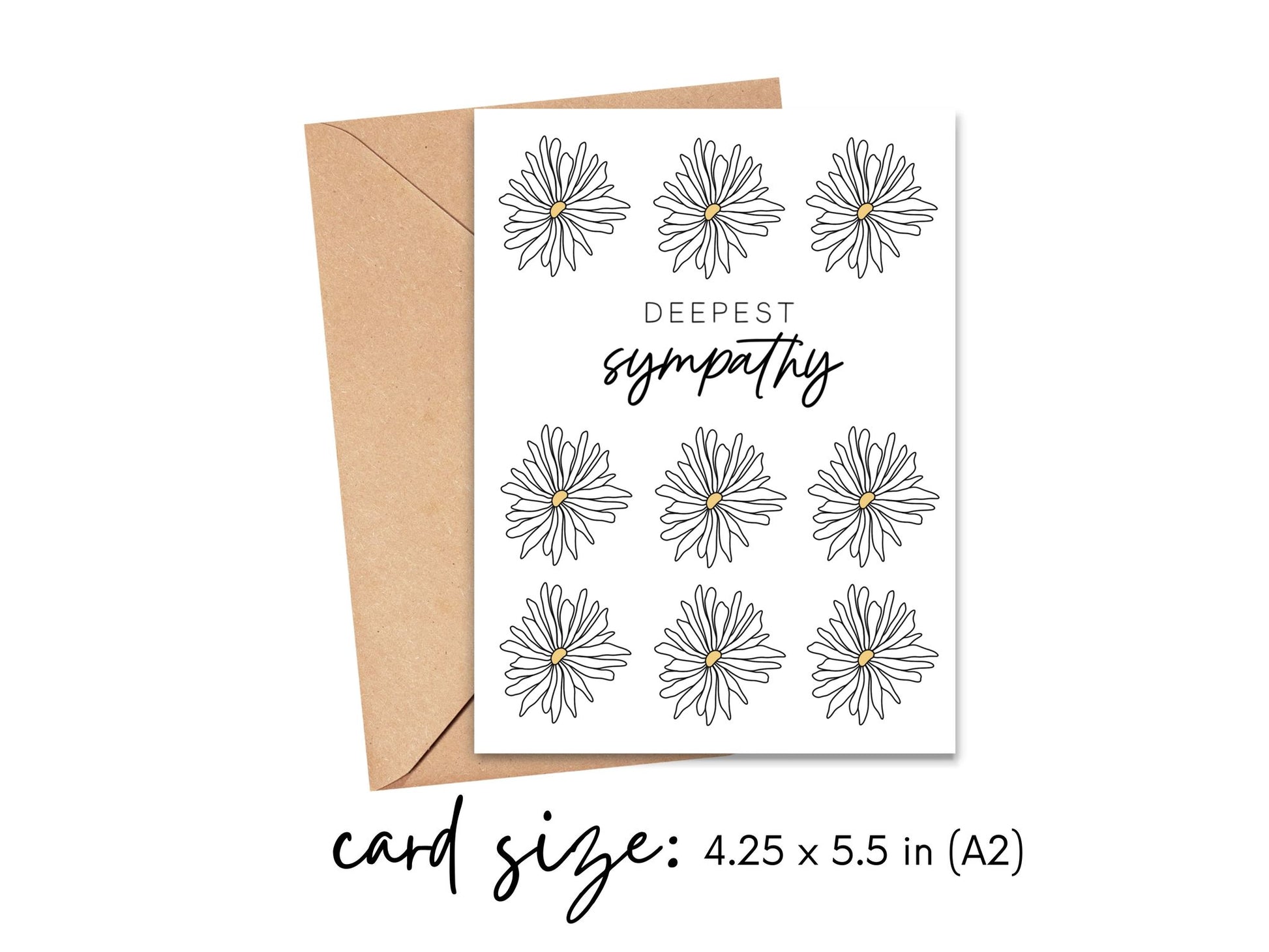 Deepest Sympathy Flowers Card Simply Happy Cards