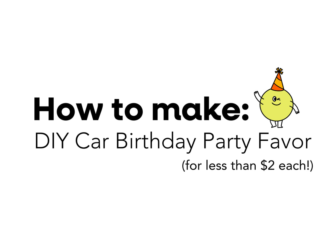 DIY Car Lover Birthday Party Favor for less than $2 each!