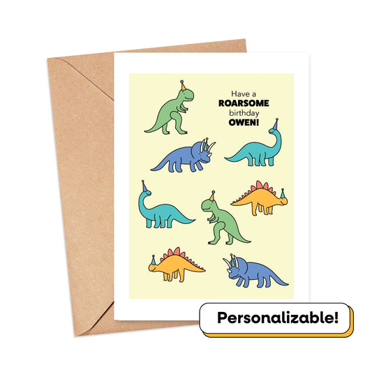 Dinosaur Birthday Card Simply Happy Cards