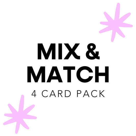 4 Card Mix & Match Pack Simply Happy Paper