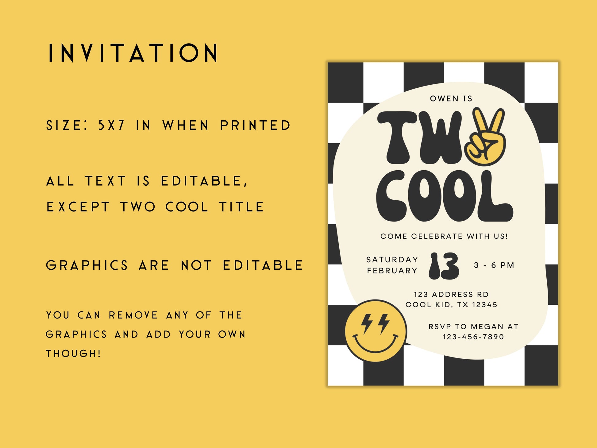 Two Cool Smiley Face Birthday Party Bundle Simply Happy Paper