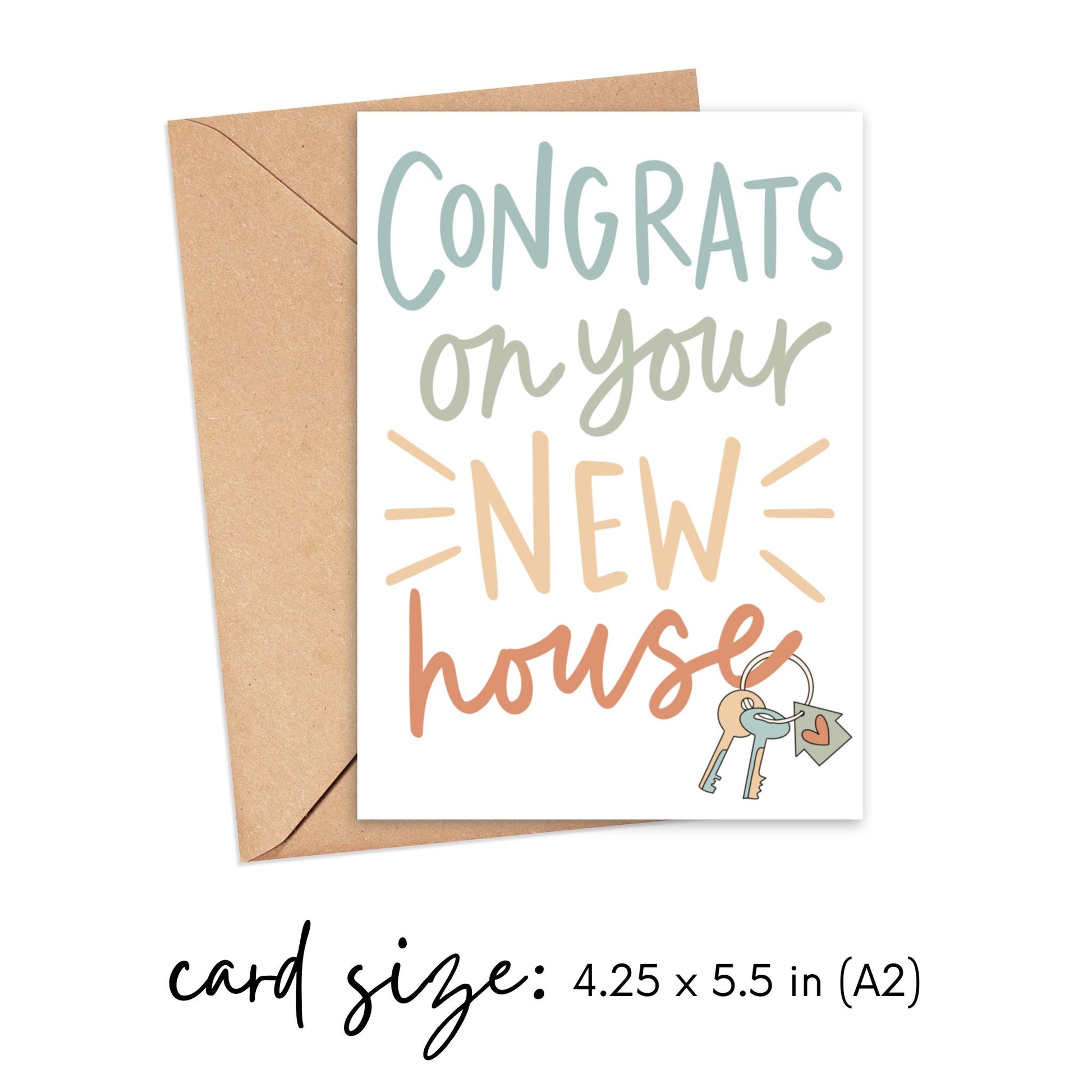 Congrats New House with Keys Card Simply Happy Cards