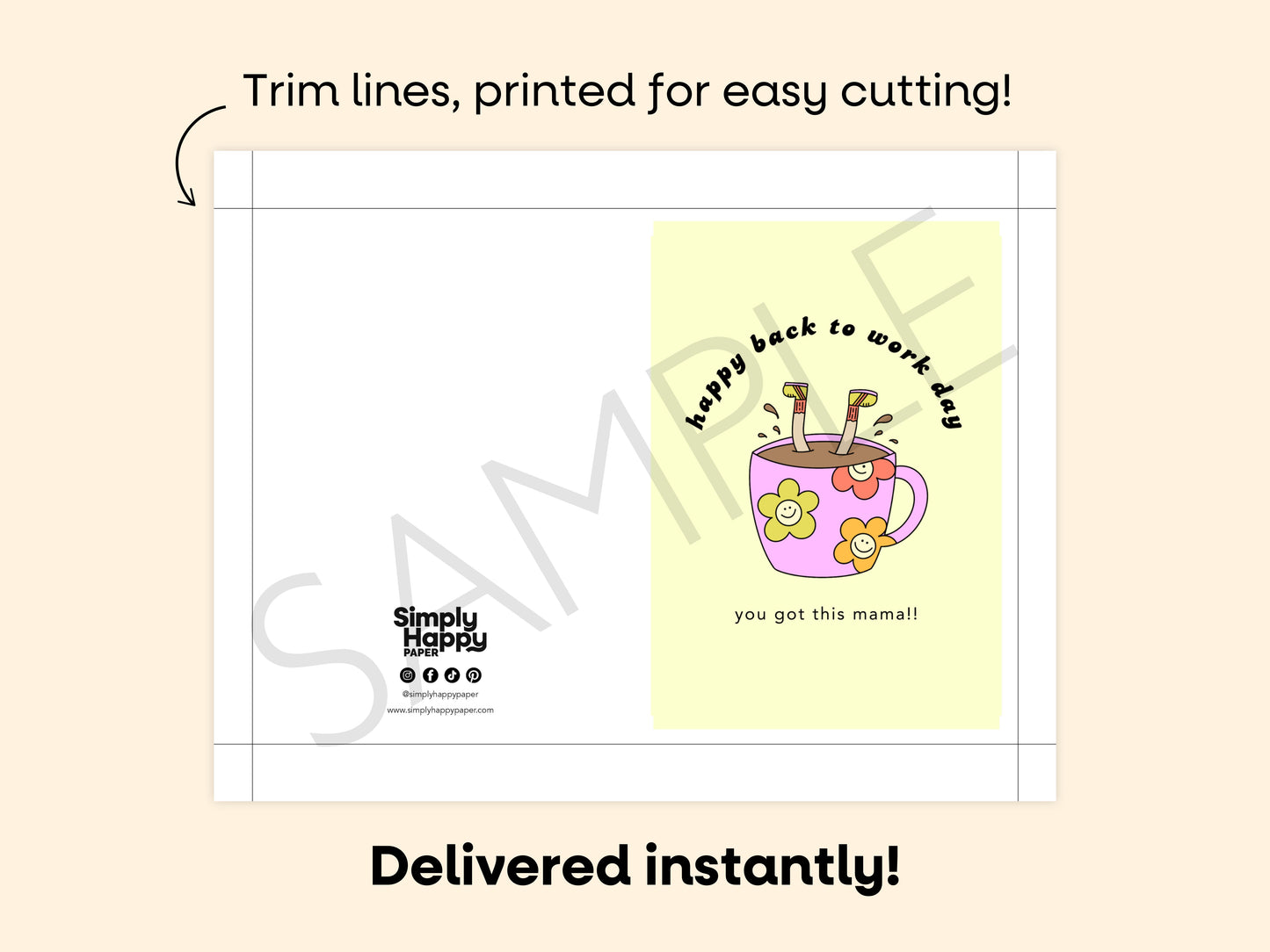 DIGITAL Happy Back to Work Day Card
