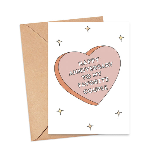 Happy Anniversary to My Favorite Couple Card
