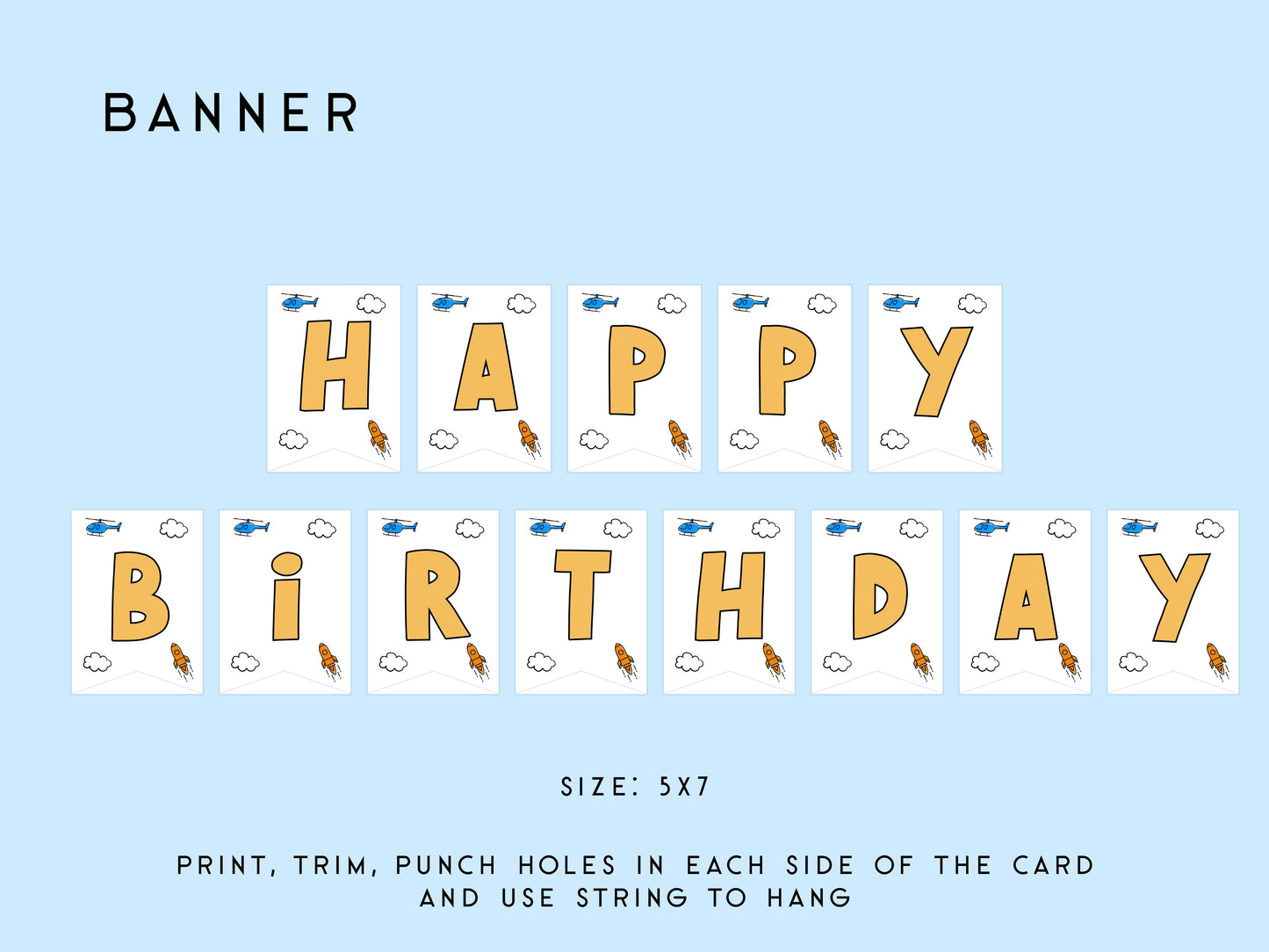 Fly On Over Birthday Party Bundle Simply Happy Paper