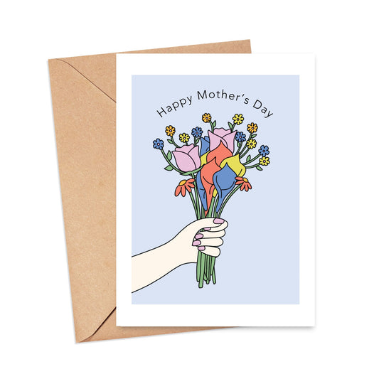 Happy Mother's Day Flower Bouquet Card Simply Happy Cards