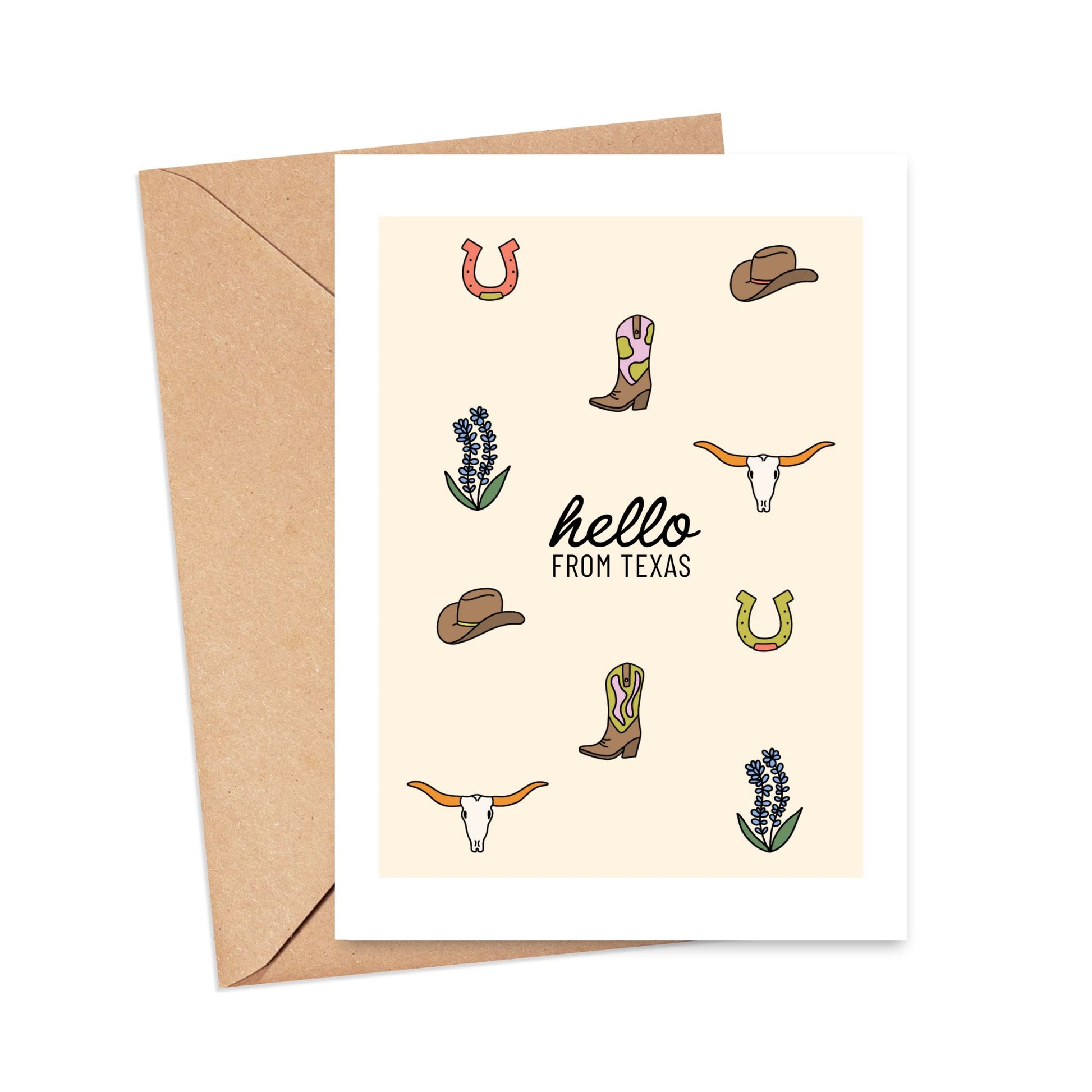 Hello From Texas Card Simply Happy Paper