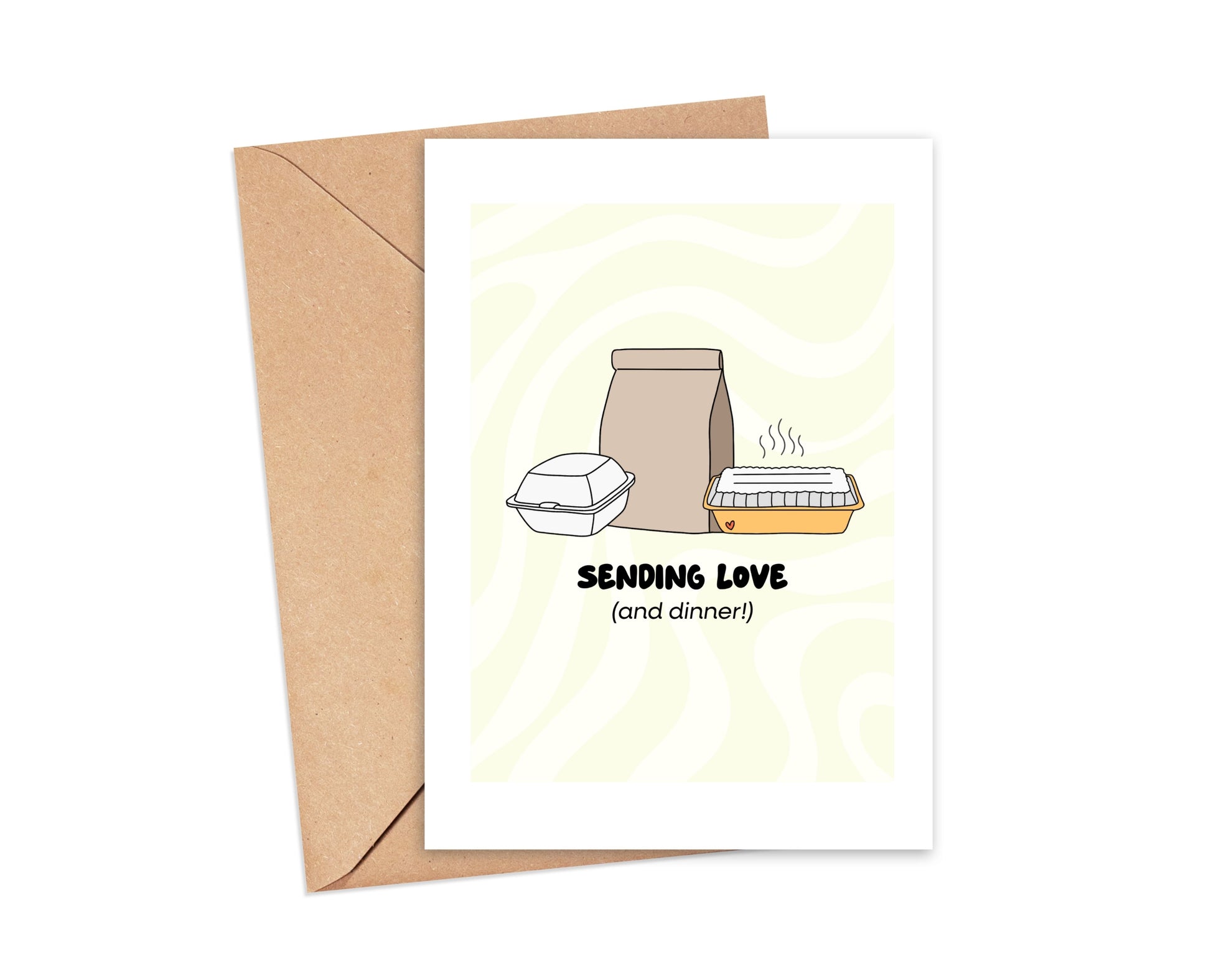 Sending Love (and Dinner!) Card Simply Happy Paper