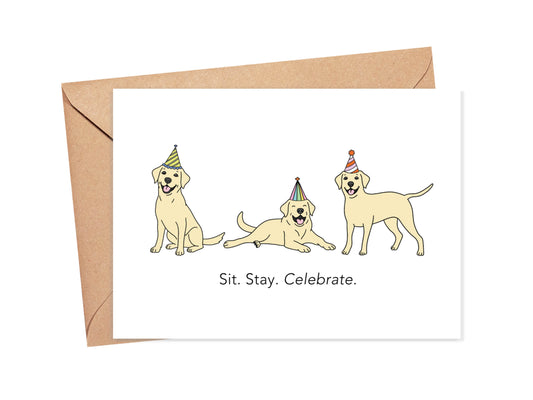 Sit. Stay. Celebrate. Birthday Card Simply Happy Paper