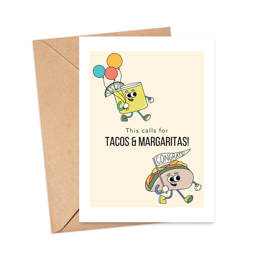 This Calls for Tacos & Margaritas Congrats Card Simply Happy Cards