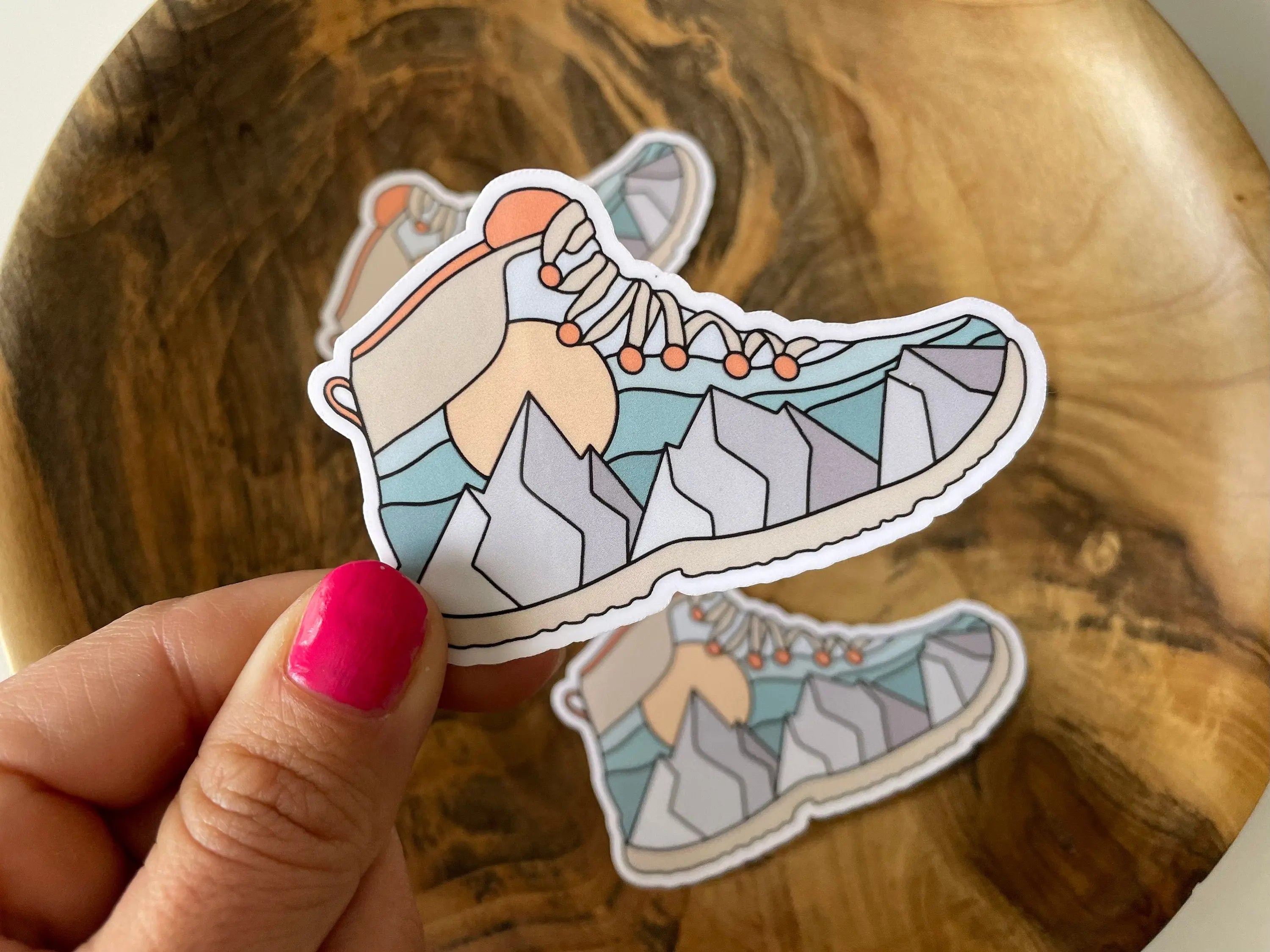 Bean Boot Sticker Hiking Boot Sticker (3x2 in) – Simply Happy Paper
