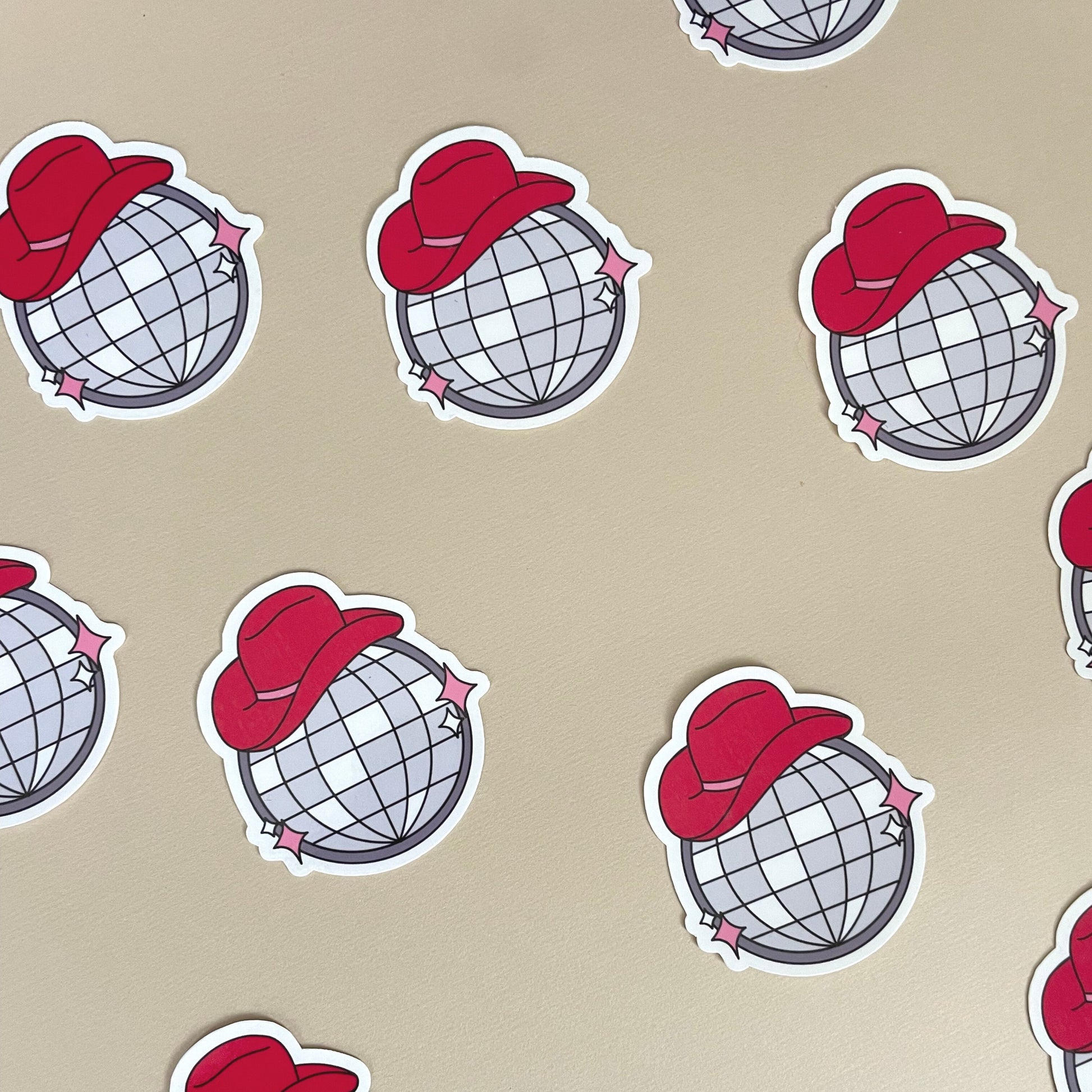 Cowgirl Disco Sticker (2.25x2 in) Simply Happy Cards