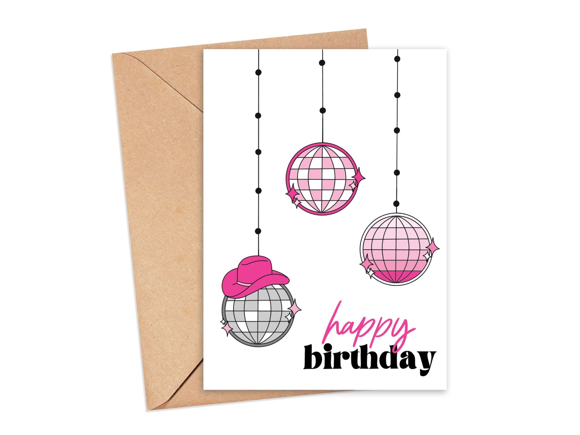 Disco Cowgirl Happy Birthday Card Simply Happy Cards