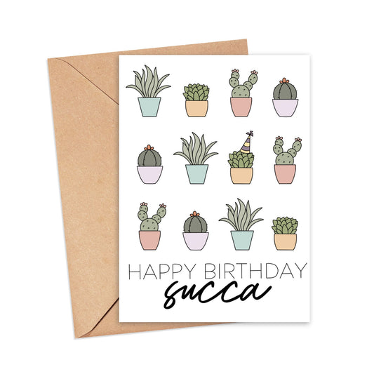 Happy Birthday Succa Card Simply Happy Cards