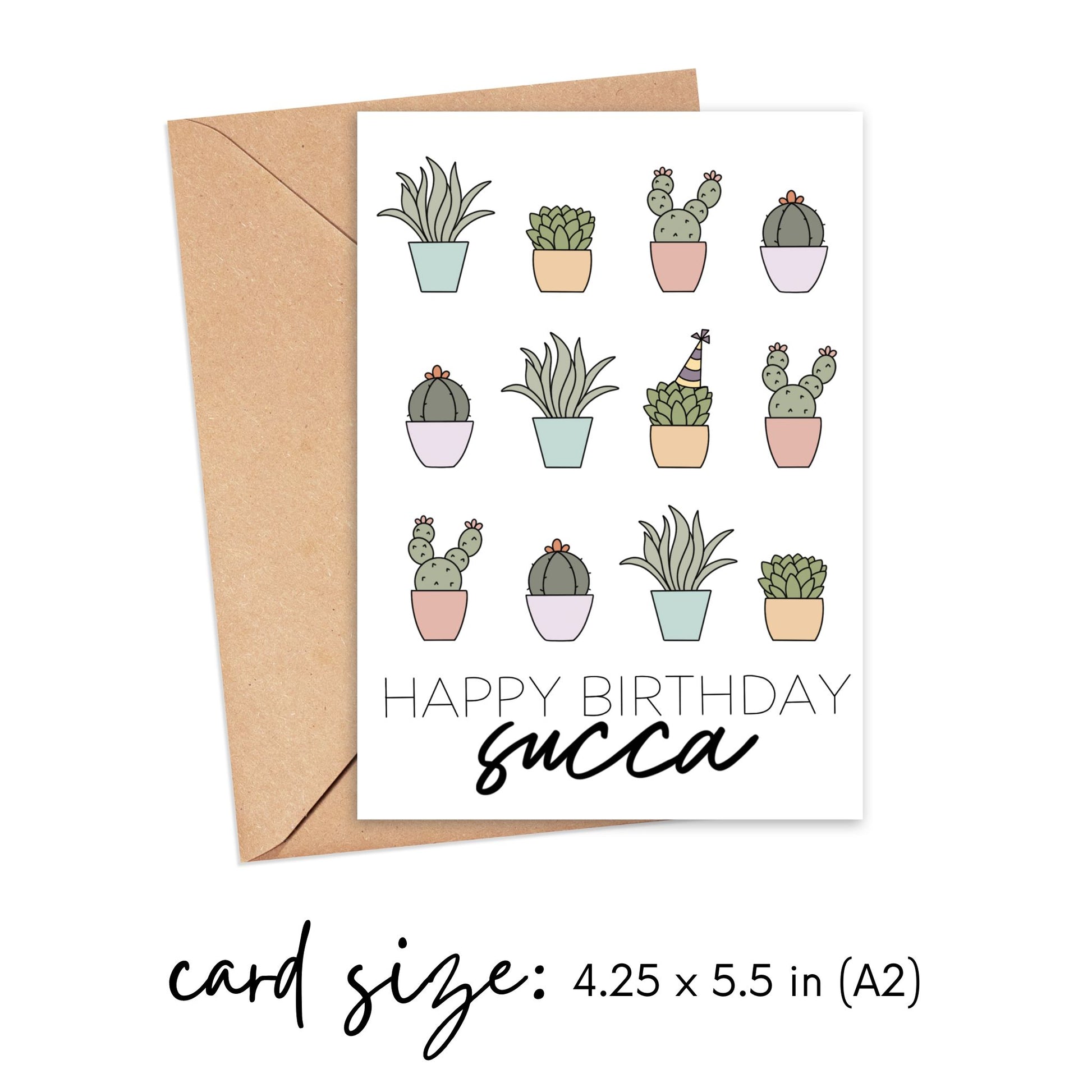 Happy Birthday Succa Card Simply Happy Cards