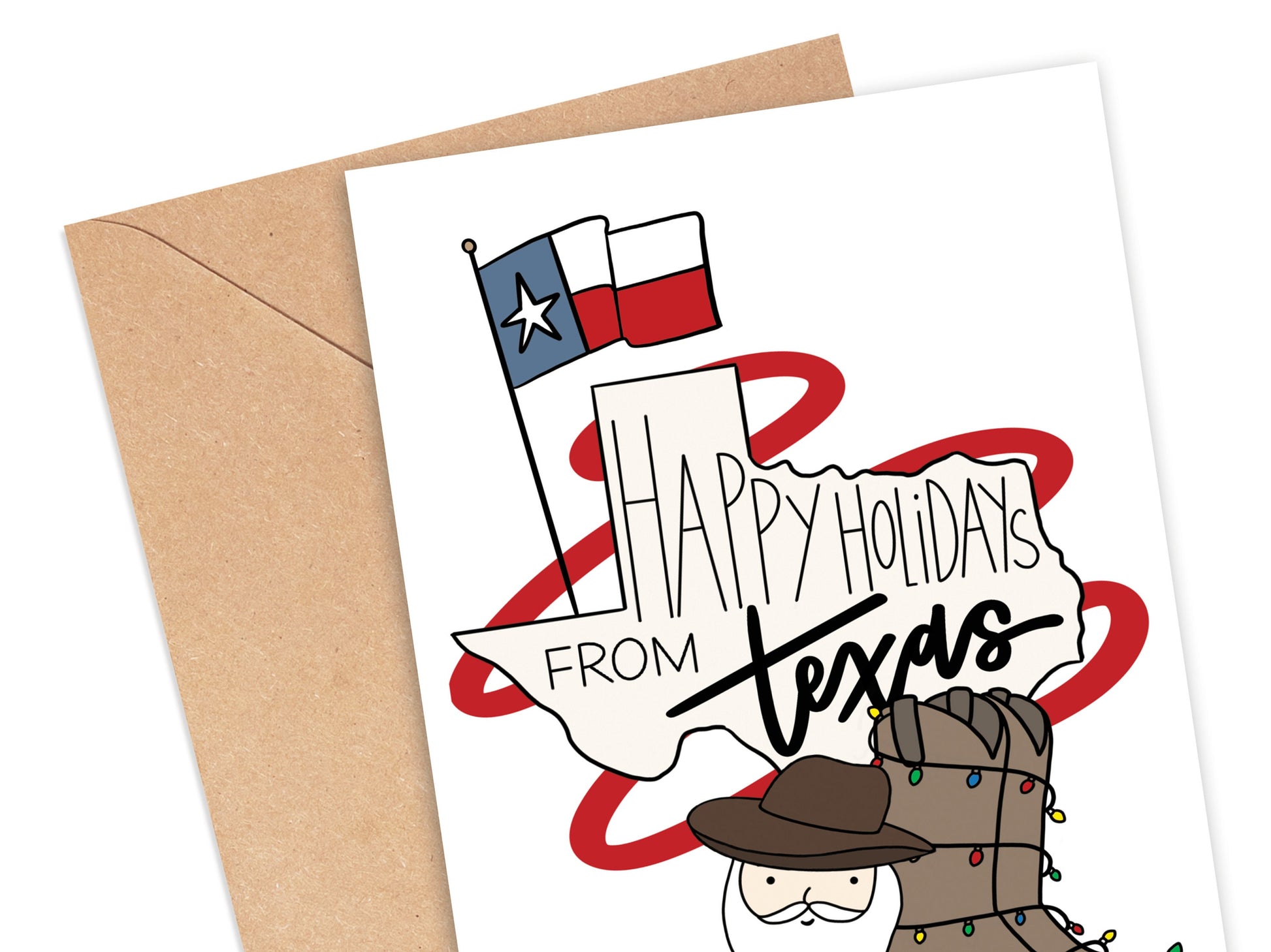 Happy Holidays From Texas Card Simply Happy Cards