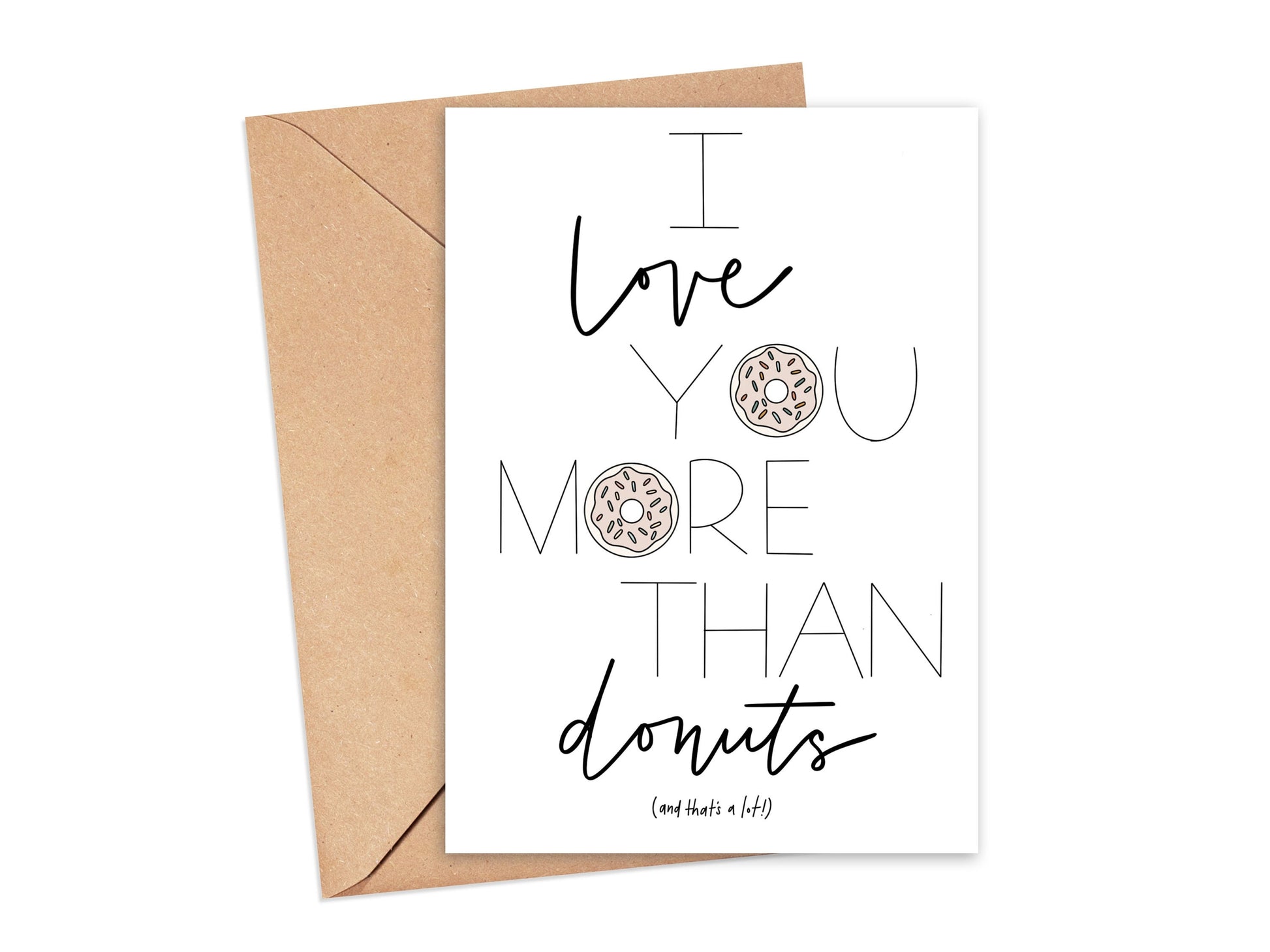 I Love You More Than Donuts Card Simply Happy Cards