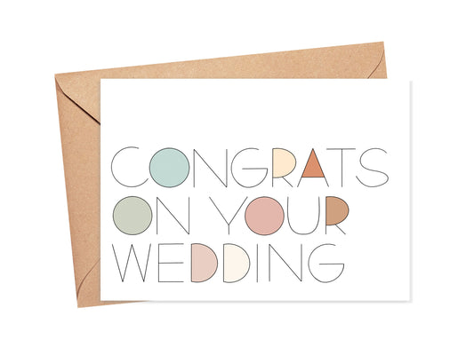 Congrats on Your Wedding Card Simply Happy Cards