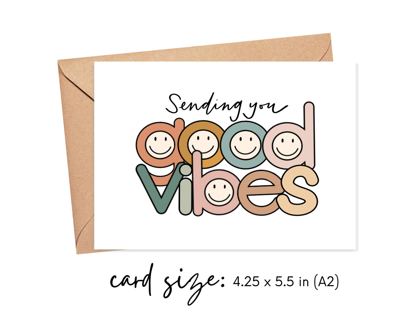 Sending You Good Vibes Card Simply Happy Cards