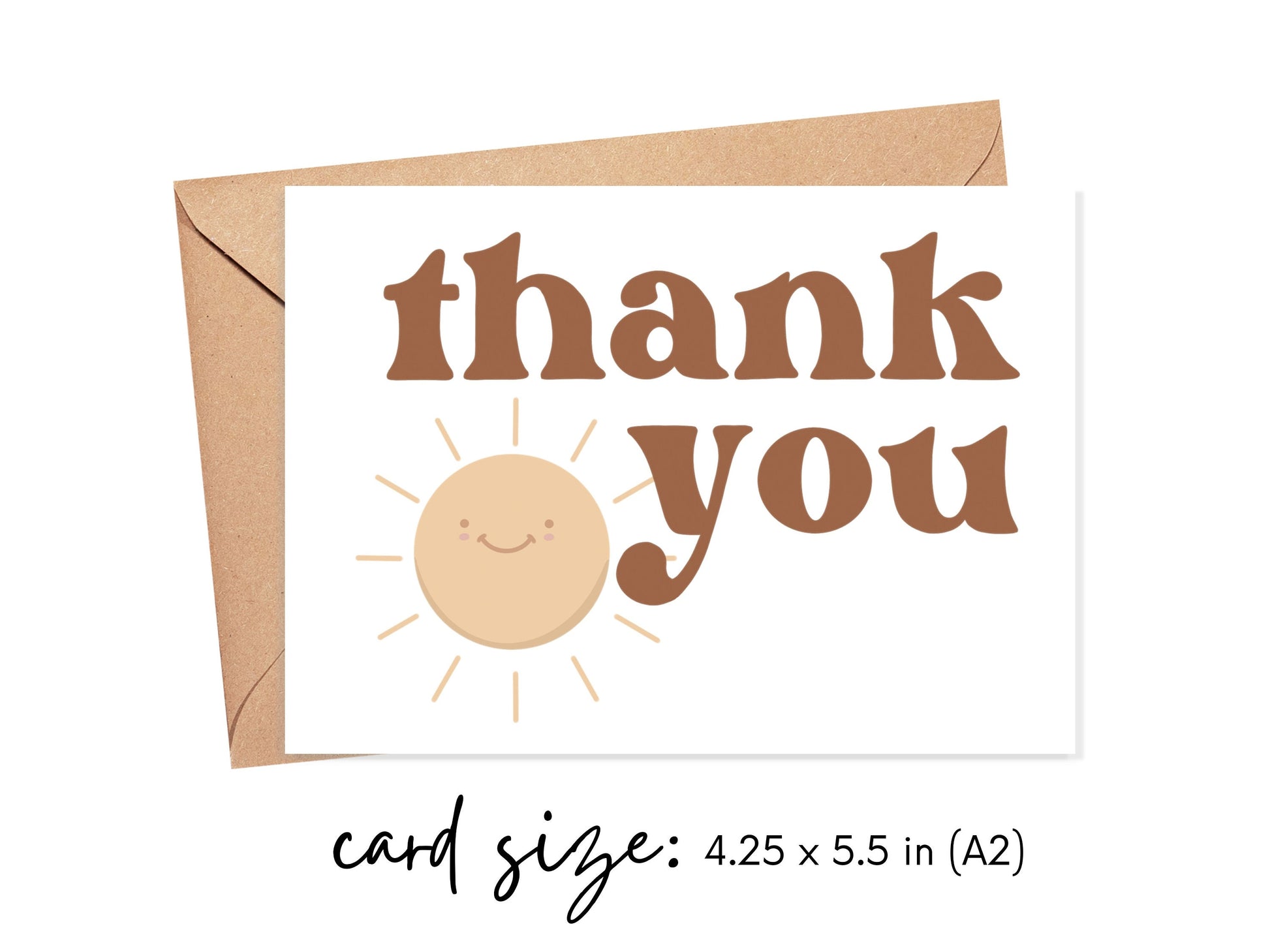 Retro Thank You Card Simply Happy Cards