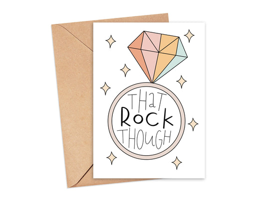 That Rock Though Engagement Card Simply Happy Cards