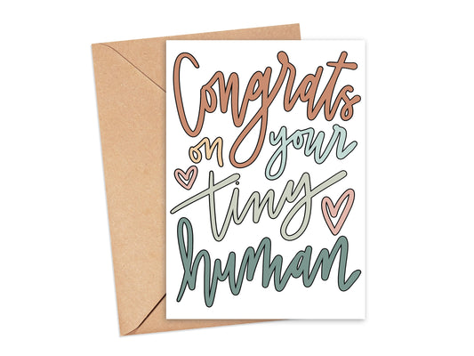 Congrats On Your Tiny Human Card Simply Happy Cards