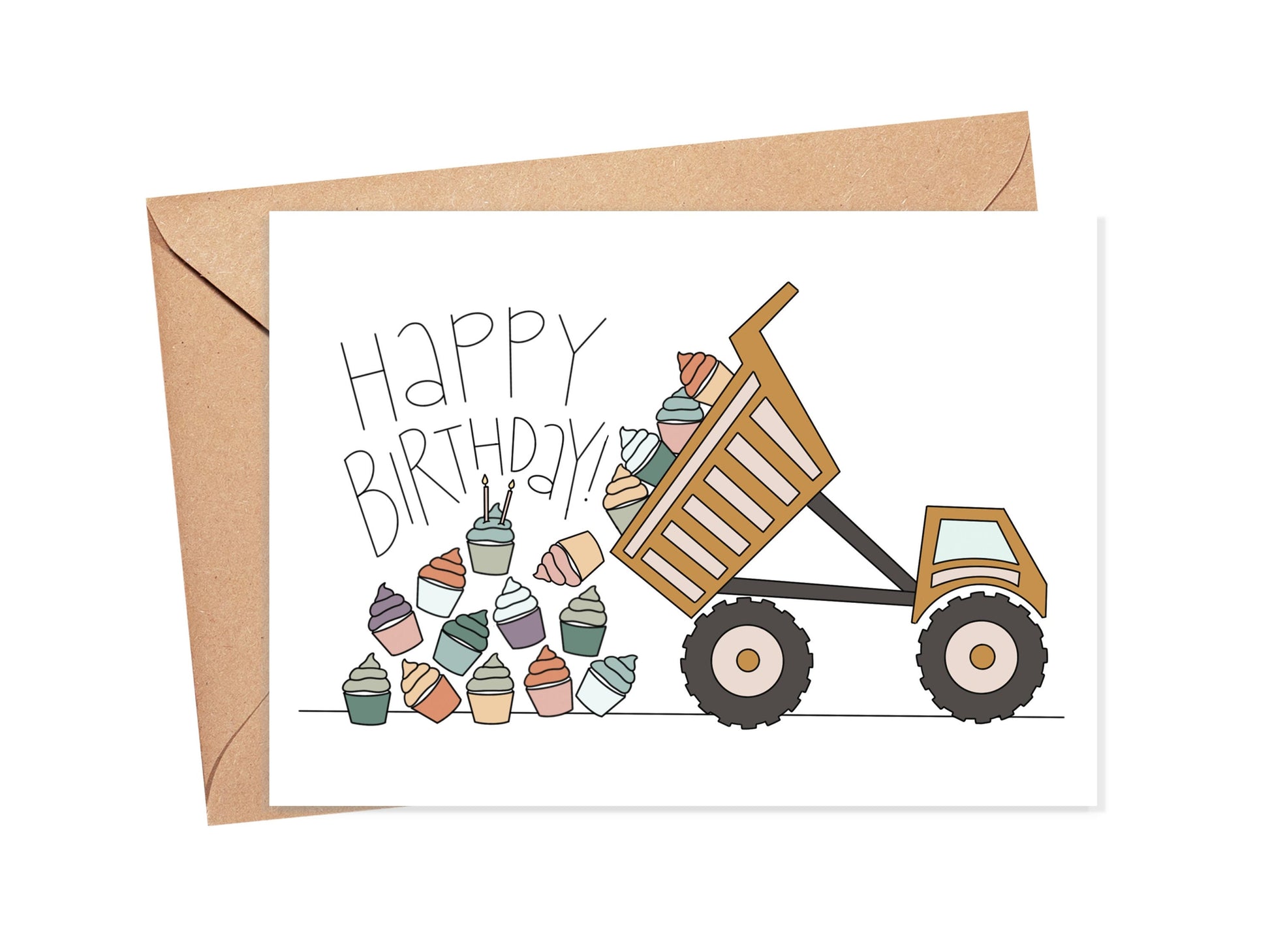 Happy Birthday Dump Truck Card Simply Happy Cards