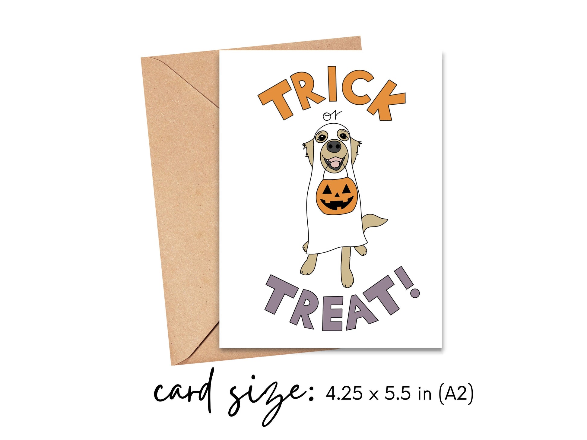 Trick or Treat Halloween Dog Card Simply Happy Cards