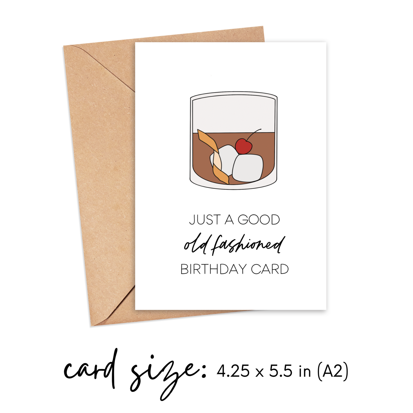 Just an Old Fashioned Birthday Card Simply Happy Cards