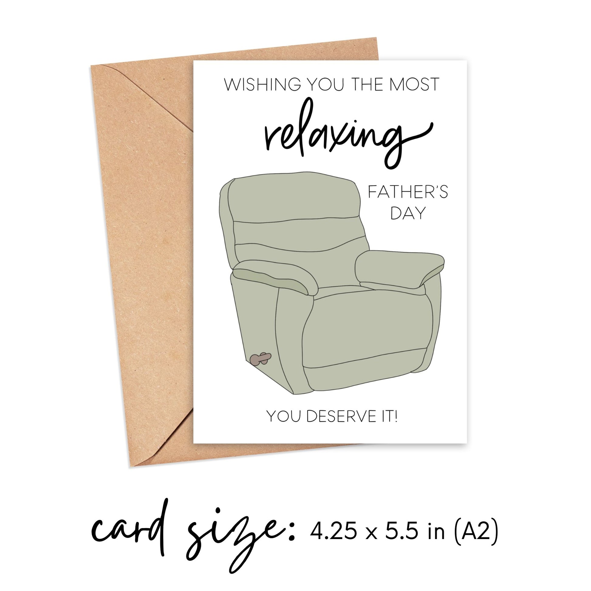 Wishing You a Relaxing Father's Day Card Simply Happy Cards