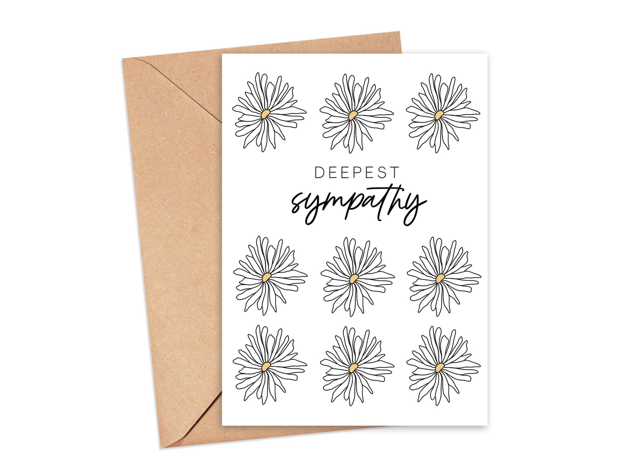 Deepest Sympathy Flowers Card – Simply Happy Paper