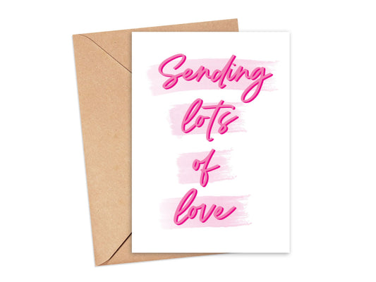 Sending You Lots of Love Card Simply Happy Cards
